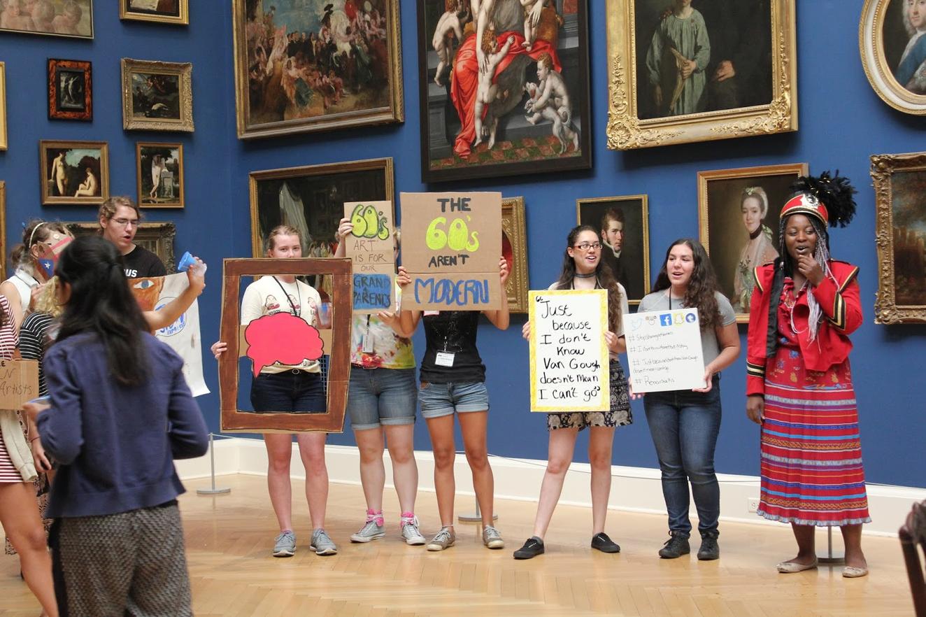 Teens at Museum